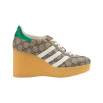 (w) Gucci X Adidas Kiilukujulised Gazelle Tossud Beež Eebenipuu Gg Supreme L&otilde;uend UK 5