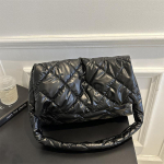 Naiste kosmosepuuvillane disainiga &otilde;lakott Talvine allapolsterdatud tepitud suure mahutavusega k&auml;ekott Ostuk&auml;ekott 36.5x10x24cm