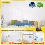 3D Isekleepuv Veekindel Tapeet: Niiskuskindlad, dekoratiivsed seinakleebised vigade varjamiseks 10m x 50cm / 1 Roll