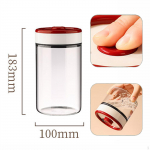 Coffee Bean Canister Food Container Airtight Glass Vacuum rage Tank for Cereals S