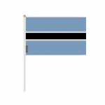 Drapeau Mini &ndash; Botswana &ndash; 14 x 21 cm &ndash; Suurus 50 &ndash; Pol&uuml;ester &ndash; L&eacute;ger et robuste