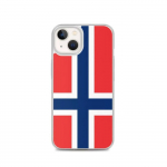 Coque &ndash; PIXELFORMA &ndash; iPhone 13 &ndash; Drapeau de la Norv&egrave;ge &ndash; t&auml;ielik kaitse &ndash; Souple