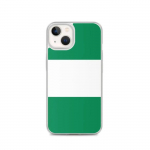 Coque pour iPhone - Drapeau du Nigeria - iPhone 13 - Silikoonist supp - Design l&eacute;ger - Vert