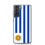 Coque T&eacute;l&eacute;phone &ndash; Samsung &ndash; Galaxy S21 Plus &ndash; Drapeau Uruguay &ndash; Souple &ndash; mitmev&auml;rviline