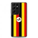 Coque T&eacute;l&eacute;phone &ndash; Samsung &ndash; Galaxy S21 &ndash; Drapeau Ouganda &ndash; Supp &ndash; Mitmev&auml;rviline