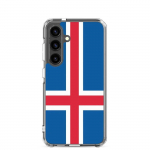 Coque T&eacute;l&eacute;phone &ndash; Samsung &ndash; Galaxy S24 Plus &ndash; Drapeau Islande &ndash; Souple &ndash; mitmev&auml;rviline