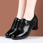 5,5 cm Vintage Madal Hingav Mugav Hele Nahast Kingad Oxfords 2025 Kevad Keskmise Blokk-Kontsaga Kingad Kontorisse Tantsu Ema 34