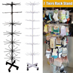 7 astet 70 konksu P&ouml;&ouml;rlev riiul Sokid M&uuml;ts K&uuml;bar N&auml;idistugi Riidepuu Parukas Sallid K&auml;ev&otilde;ru Ripats Hoiustaja Riiuliriiul Riiulid Valge/Must Uus valge