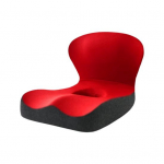 Seljatoega istmepadi M&auml;luvahust selja- ja istmepadi Ergonoomiline surveleevendav padi Kontorisse, autosse, reisimiseks, pikkadeks istumistundideks punane