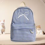 Armas Ruuduline Vibu Koolikott Kerge Koolikott Nailon &Otilde;pilase Seljakott T&uuml;drukutele Naistele G&uuml;mnaasium Kolledž T&ouml;&ouml; sinine