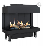 Gaasikamin KRATKI LEO 70 kolmekordse klaasiga maagaas FI 100/150 7,3 kW