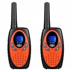 L67A 2 tk XF638 Walkie Talkie'd lastele, M&auml;nguasjad Kingitused poistele t&uuml;drukutele, Kahesuunaline raadio 22 kanalit VOX, Telkimiseks matkamiseks siseruumides v&auml;ljas must/oranž
