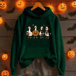 Naiste mood vabaaja pikkade varrukatega, tr&uuml;kitud &uuml;mmarguse kaelusega kapuutsiga taskutega s&auml;rk M