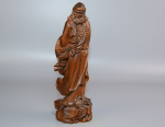 Hiina Vana Kastipuu Ilusti Nikerdatud Dharma Buddha Kuju Kodu Dekoor Skulptuur CHINA