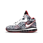 Nike LeBron 8 GS Graffiti Laste tossud Must Sport-Punane Valge DH3237-001 36.5