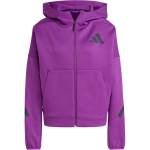 Adidas X Zne Logo Mugav Kapuutsiga Spordijakk Pikkade Varrukatega Naiste jakid Lilla JD3990 S