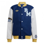 Adidas Originals Vrct FW24 Real Madrid Mood Mugav Vabaaja Pikkade Varrukate Jakk Unisex Jakk Tumesinine JF2589 XS