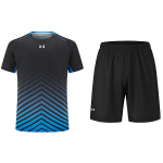 Under Armour Lahtine &Uuml;mmarguse Kaelusega Pullover L&uuml;hikeste Varrukatega Jersy ja L&uuml;hikesed P&uuml;ksid Vabaaja Spordikomplekt Unisex komplektid 23500504-001+23500203-001 M