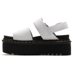 dr. Martens Voss &Uuml;ks rihm Avatud varvas Kiil Nahast Paks tald Spordisandaalid Naiste Sandaalid Valge 26725100 38