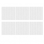 Large Cork Bulletin Board 11.8 x 11.8 Polyester Nail Boards Multi-Purpose Notes Photos Organizer for Office Home Classroom 6pcs valge