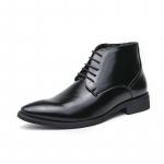 Moodsad Meeste Ankle Boots Pehmest Nahast K&uuml;lgm&uuml;ndiga Paeladega &Auml;rijalatsid Formaalne Tantsukingad K&otilde;rge Kvaliteediga Mugavad K&auml;imiseks Meeste Chelsea Saapad 38 must
