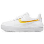 Nike Air Force 1 PLT.AF.ORM Valge Kollane Ooker Naiste tossud DJ9946-102 38.5