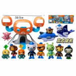 1Komplekt Joonis Multifilm Octonauts Kapten Barnacles Kwazii Peso Tweak Dashi Inkling Octopod PVC Mini Kollektsiooni M&auml;nguasjad Lastele Kingitus