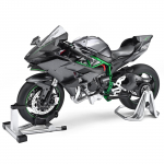 1/9 Kawasaki H2R Ninja pihustusmetalliga mootorratta mudel M&auml;nguasja S&otilde;idukikogu Heli ja Valgus Maastikuautomaatratta M&auml;nguasjad Auto