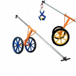 Rosfix Transportk&auml;ru StoneMover Cart 150KG &ndash; Kandev&otilde;ime 150 kg | T&otilde;stek&otilde;rgus 0&ndash;10 cm | Suured T&auml;ispuhutavad Rattad | Kaal 35 kg