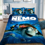 Multikas tekikott padjap&uuml;&uuml;r voodipesukomplekt Finding NemoS T&auml;iskasvanud Poiss T&uuml;druk Magamistoa kaunistus Lapsed &Uuml;he-kahekohaline Suur suurus 200x200cm 3pcs