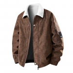 S&uuml;gis-Talvine Krae, Paksenenud Lambavill ja Retro Suede T&ouml;&ouml;jope, Soe ja L&otilde;tv Jope XXXXL kohv