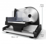 200W 7,5-tolline elektriline lamba- ja veiseliha viilutaja k&ouml;&ouml;giviljade, puuviljade ja liha l&otilde;ikamise masin majapidamiskasutuseks