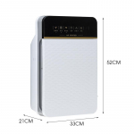 220V Eemalda Formaldeh&uuml;&uuml;d Suits Tolm &Otilde;hupuhasti HEPA Filtriga Negatiivsete Ioonidega &Otilde;hupuhasti Kaugjuhtimispult Automaatsed Monitorid