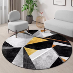 Geomeetriline &Uuml;marusvaip Libisemisvastane Elutoa Kaunistus Kodu Abstraktne Stiil Vaip Pestav Magamistoavaip Lastele Pehmed Vaibad 3.9ft(120x120cm)