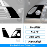 BMW X5 E70 2006-2013 jaoks Klaverimust v&auml;rvi autoukse paneeli dekoratiivriba Start-Stopp l&uuml;liti kate Sobiv interj&ouml;&ouml;ri lisatarvikud Kleebis 5 Pcs-VIOLET