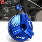 With logo FAZER Auminum Oil Filler Cap Engine Plug Cover For Yamaha FZ1 FAZER FZ6 FZ6R FZ8 FAZER FZ750 FZR1000 Grey-Fazer