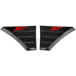 Paar auto k&uuml;ljetiiva spoilerit v&auml;ljavooluava Ford Focus MK2 MK3 RS Racing kapotile &otilde;huvoolu liistu tiivakujuliste embleemidega ST punane