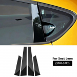 SEAT Leon Altea 2005 2006 2007-2012 jaoks Auto Akna Ukse Pilar B C Pilar Posti Liistukate L&auml;ikiv Must PC Kleebised Tarvikud Glossy Black