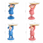 V&auml;rviline vaigust alus Kaunistused Abstraktne Unistusmaailm Luti t&uuml;druku kujuline skulptuur Kommialus Kodu Sleeping Girl-Orange