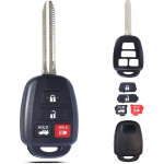 V&otilde;tmehoidja kestade komplekt sobib Toyota Camry Corolla RAV4 Highlander Tacoma Yaris Scion 2012 2013 2014 2015 2016 2017 2018 v&otilde;tmeta sisenemisega black