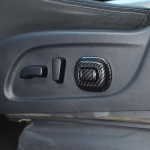 ABS Carbon fiber Seat Adjustment Button Cover Trim For Nissan Titan 2016-2024