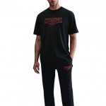 Nike X Stranger Things Koost&ouml;&ouml; S&uuml;gis/Talv 25 Vaba l&otilde;ikega &uuml;mmarguse kaelusega l&uuml;hikeste varrukatega T-s&auml;rk Meeste Topid IB8056-010 S