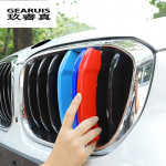 Car Styling For BMW X3 x4 f25 f26 g01 g02 Accessories Head Front Grille For M Sport Stripes Grill Covers Cap Frame Auto Stickers B Model G01 G02