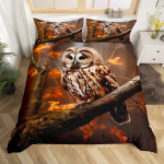 Valge &Ouml;&ouml;kulli Voodipesu Komplekt Armas Linnu Disain Tekikott 3D Loomaprindiga Tekikoti Kate Poistele T&uuml;drukutele Lastele Teismelistele Magamistoa Dekoor 140x200cm 3pcs black