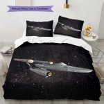 Millennium Falconi Muster Voodipesu Tekikott Komplekt Tekikott Padjap&uuml;&uuml;r Kodu Kaunistus Kingitus (1 * tekikott + 2 * padjap&uuml;&uuml;ri, ilma s&uuml;damikuta) 135x200cm