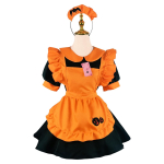 Cosplay Halloweeni tikitud teenrit&uuml;druku kost&uuml;&uuml;m: K&otilde;rvitsa, Nahkhiire, Vampiiri, N&otilde;ia Teemad 4XL orange
