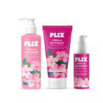 PLIX The Plant Fix Hibiscus Juuksehoolduskomplekt 3x Tugevam Parandav &Scaron;ampoon 200ml, Palsam 175ml, Mask 50ml pink