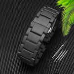 Armani AR1507/AR1509/AR1499/AR1895 l&auml;ikiva pinnaga aksessuaarid, must valge keraamiline matt kiirkinnitusega rihm 22 mm 22mm