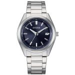 CITIZEN Collection AS1080-65L Eco-Drive Raadiojuhitav K&auml;ekell Sinine Tihvt Safiirklaas Meeste tumesinine