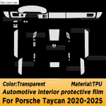PORSCHE Taycan -2025 Paneeli Navigatsiooniekraani Autode Siseosa TPU Kaitsekile Kate Kriimustuskindel Kleebis LHD